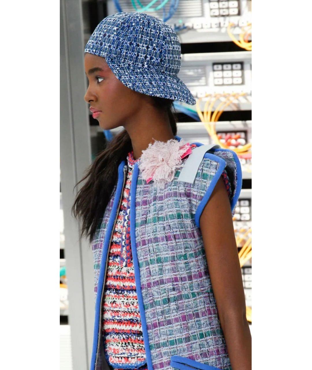 CHANEL Мульти твидовый жилет, фото 4