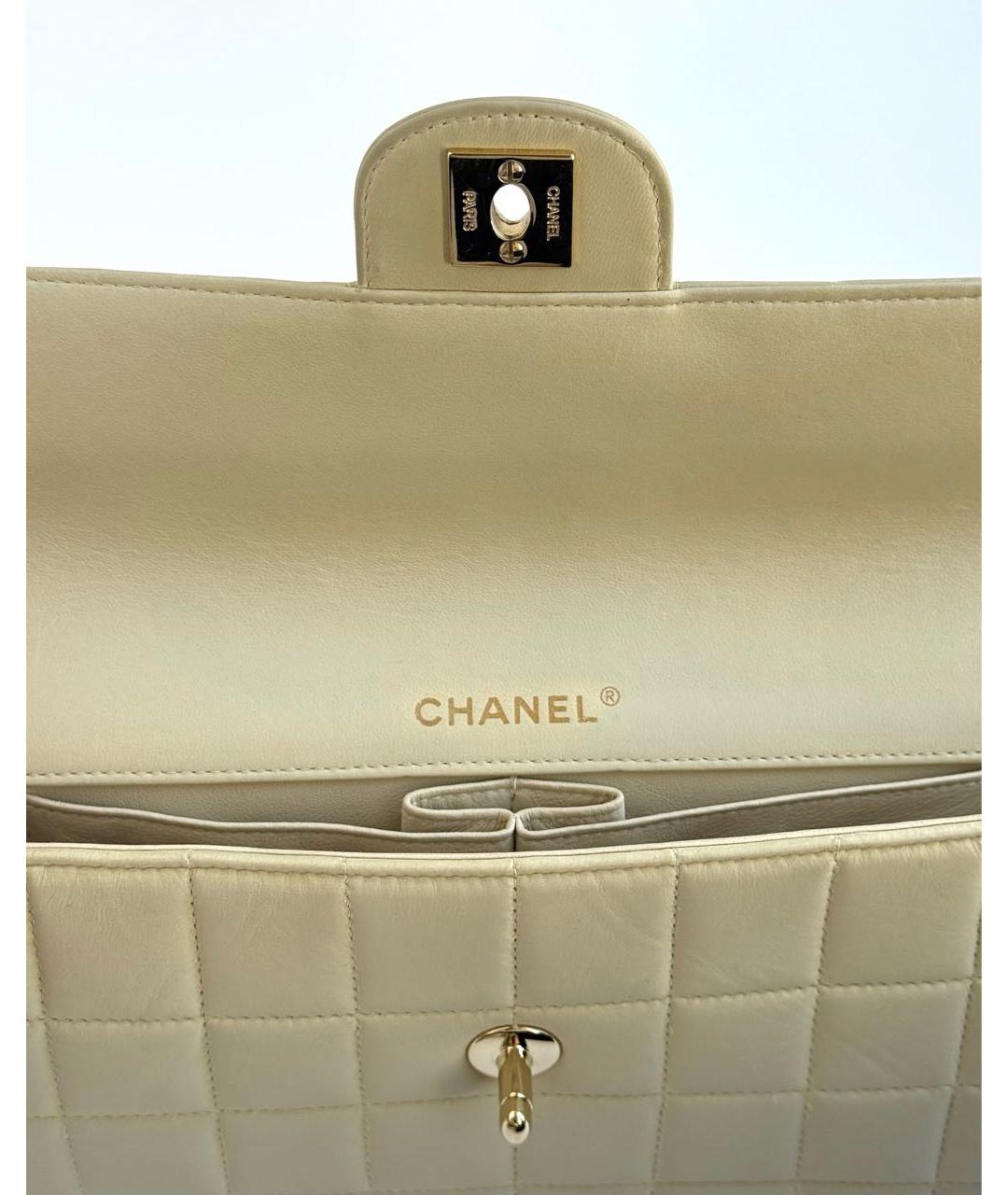 CHANEL Желтая кожаная сумка через плечо, фото 8