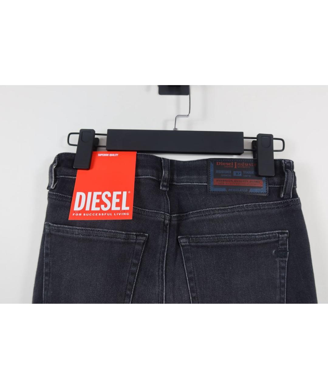 DIESEL Черные хлопковые джинсы скинни, фото 5