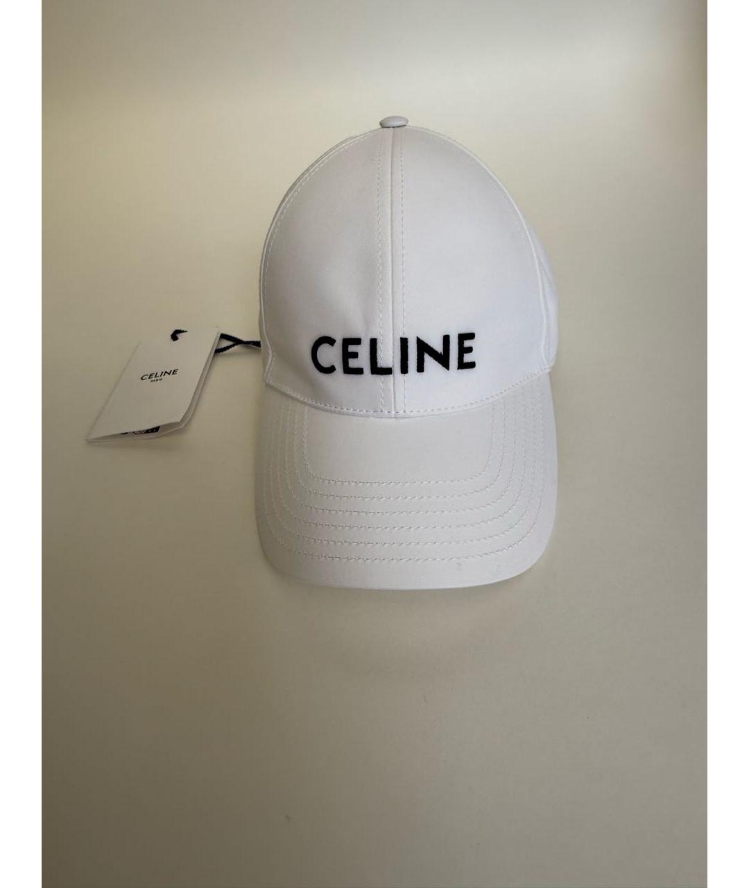 CELINE Белая хлопковая кепка, фото 8