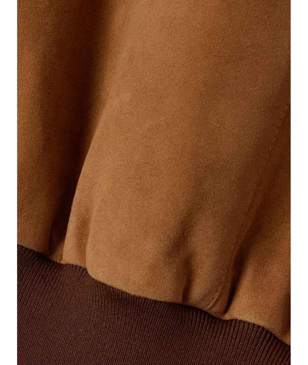 BALLY Оранжевая замшевая куртка, фото 4