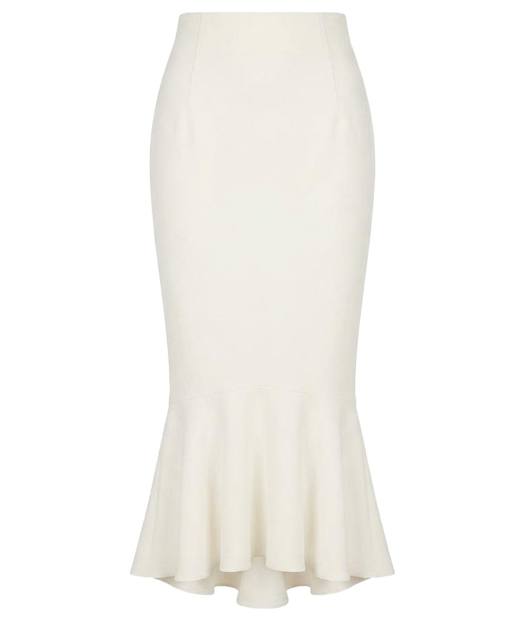 ERMANNO SCERVINO Белая вискозная юбка макси, фото 1