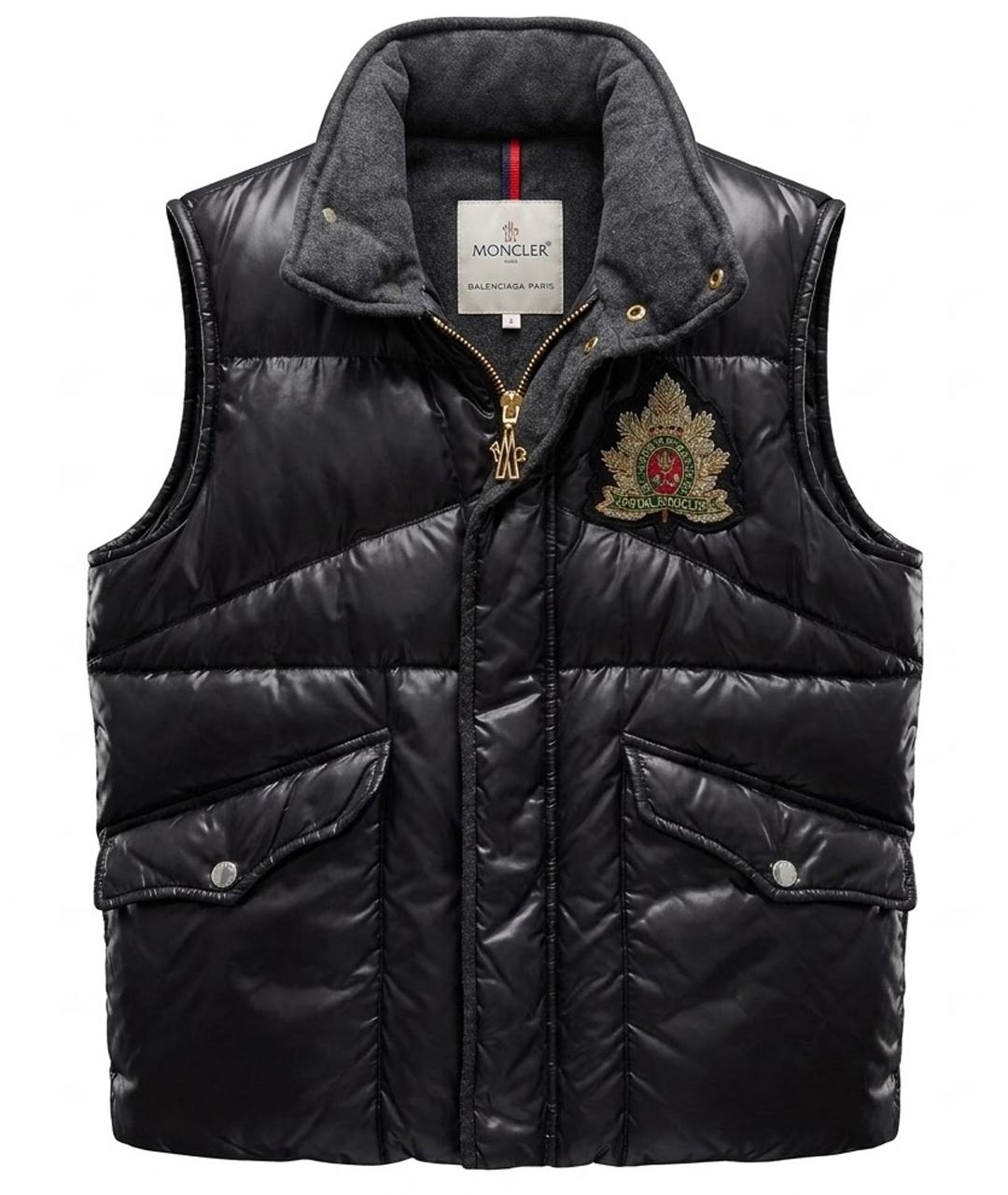 MONCLER Черный жилет, фото 1