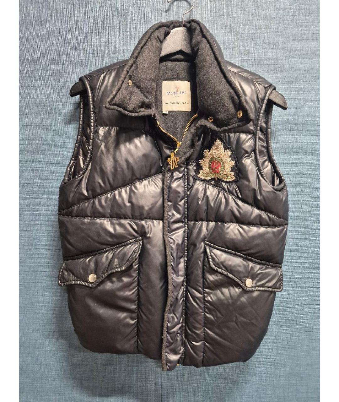MONCLER Черный жилет, фото 10