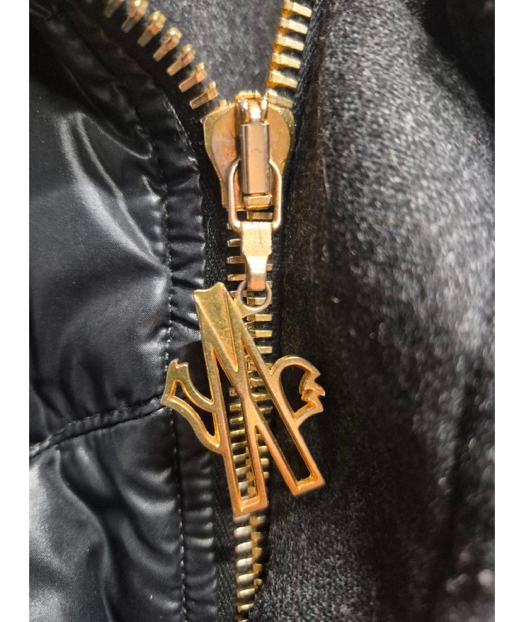 MONCLER Черный жилет, фото 6