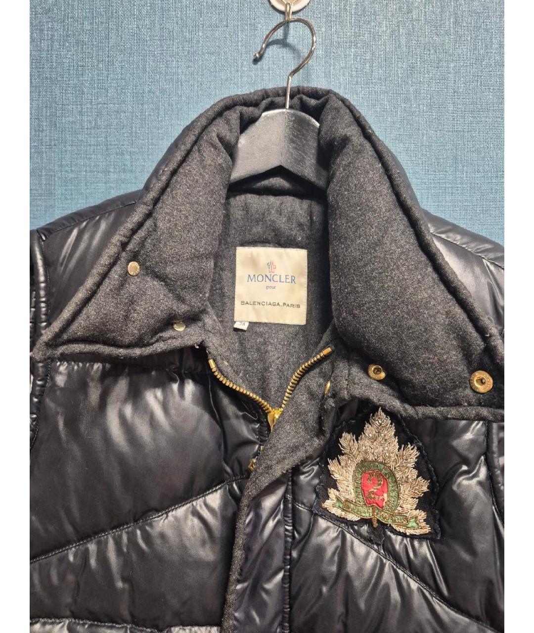 MONCLER Черный жилет, фото 3