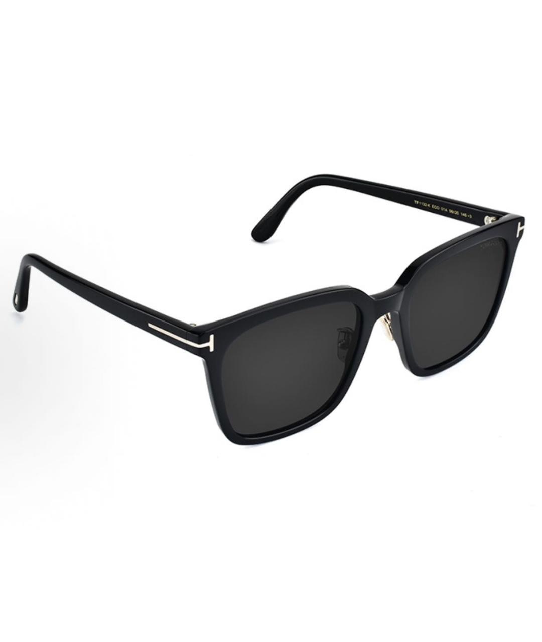 TOM FORD Черные пластиковые солнцезащитные очки, фото 3