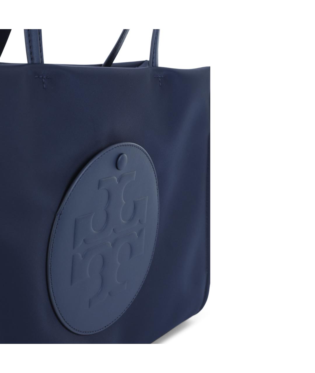 TORY BURCH Синяя тканевая сумка тоут, фото 4
