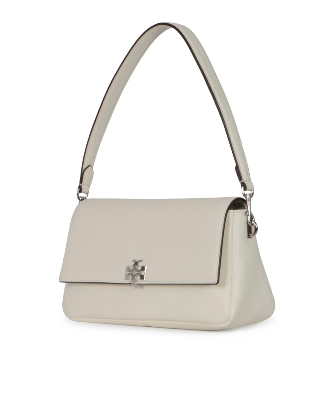 TORY BURCH Белая кожаная сумка через плечо, фото 2