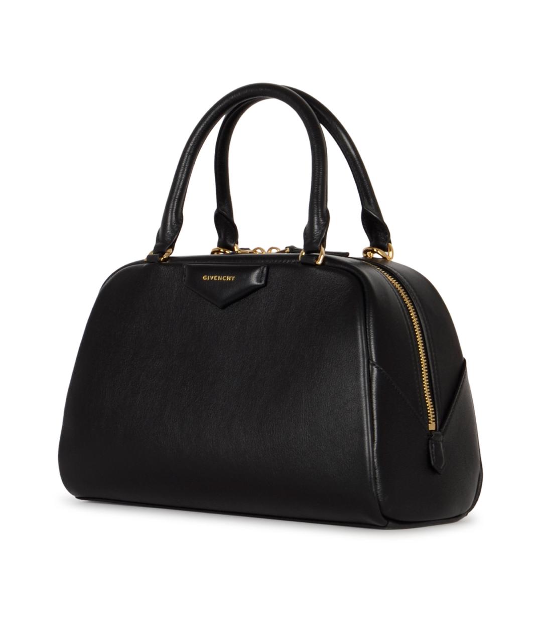 GIVENCHY Черная кожаная сумка тоут, фото 2