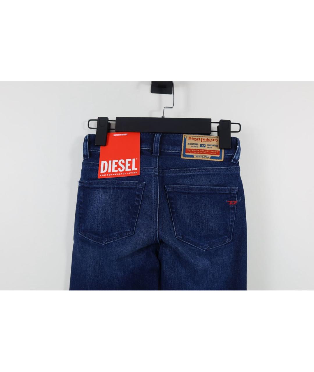 DIESEL Синие хлопковые джинсы скинни, фото 5