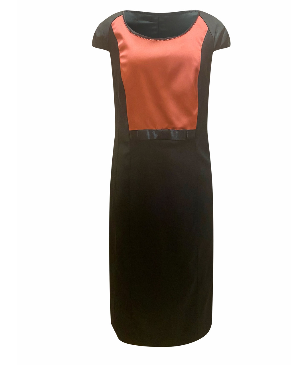 MARIA GRAZIA SEVERI Черное ацетатное повседневное платье, фото 1