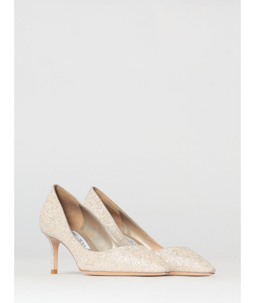 JIMMY CHOO Бежевые кожаные туфли, фото 2