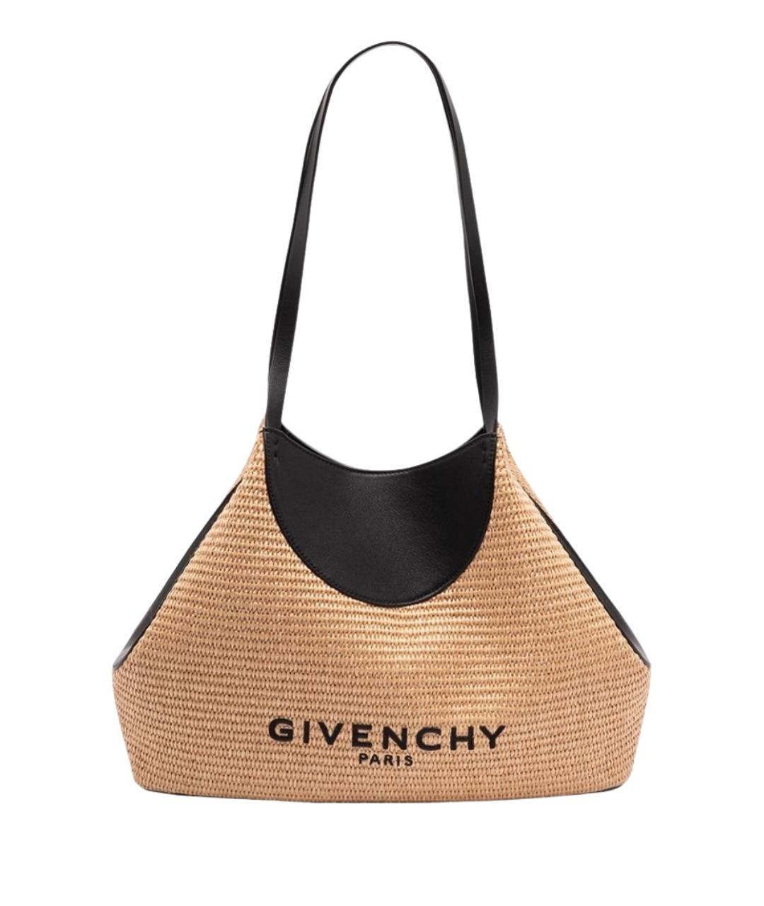 GIVENCHY Бежевая тканевая сумка тоут, фото 1