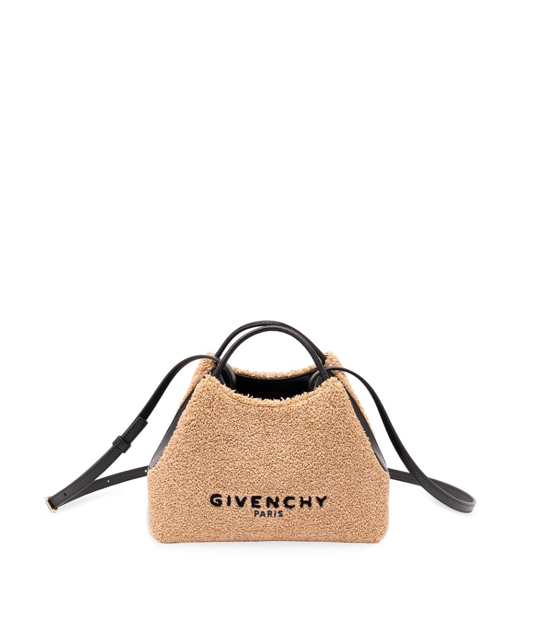 GIVENCHY Бежевая синтетическая сумка через плечо, фото 1