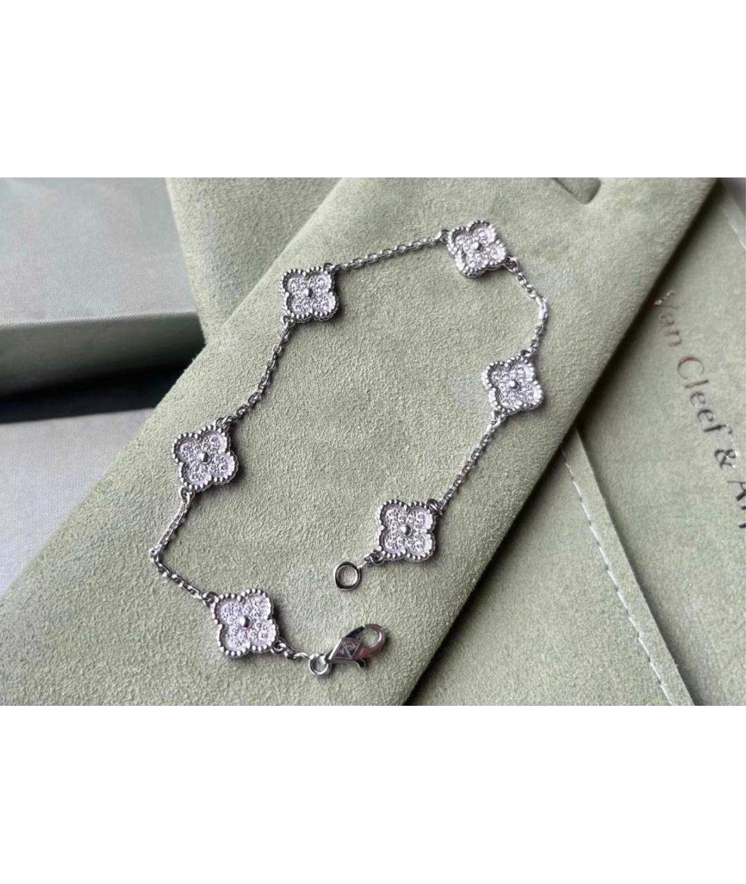 VAN CLEEF & ARPELS Серебрянный браслет из белого золота, фото 4