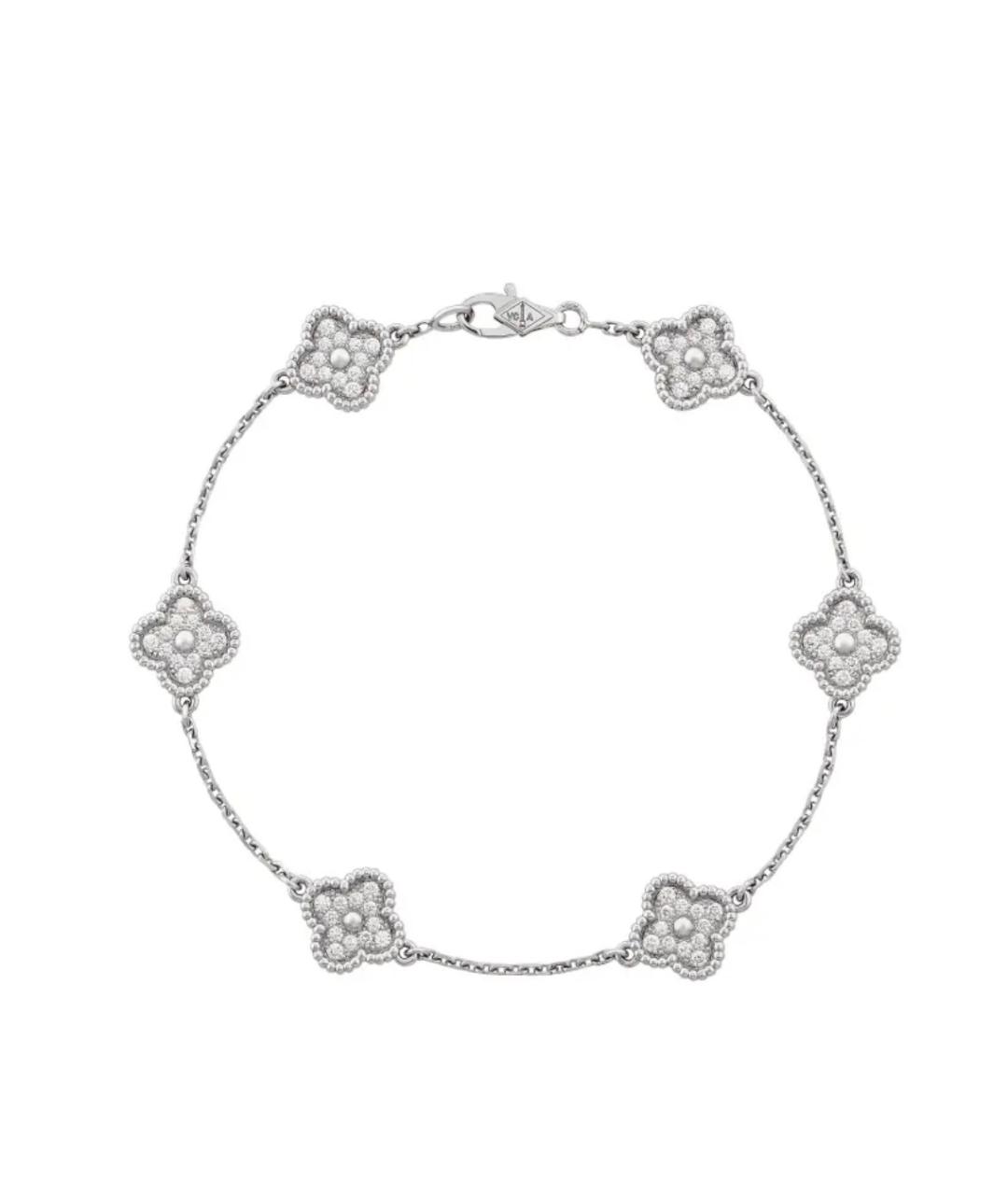 VAN CLEEF & ARPELS Серебрянный браслет из белого золота, фото 1