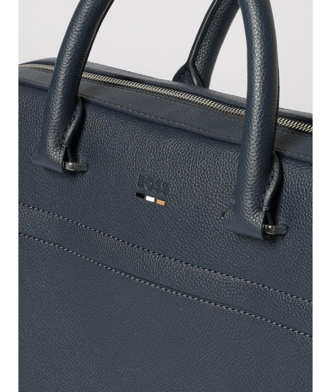 HUGO BOSS Синий портфель, фото 3