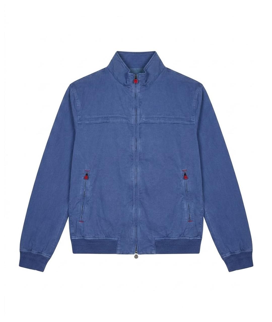 KITON Синяя хлопковая куртка, фото 1