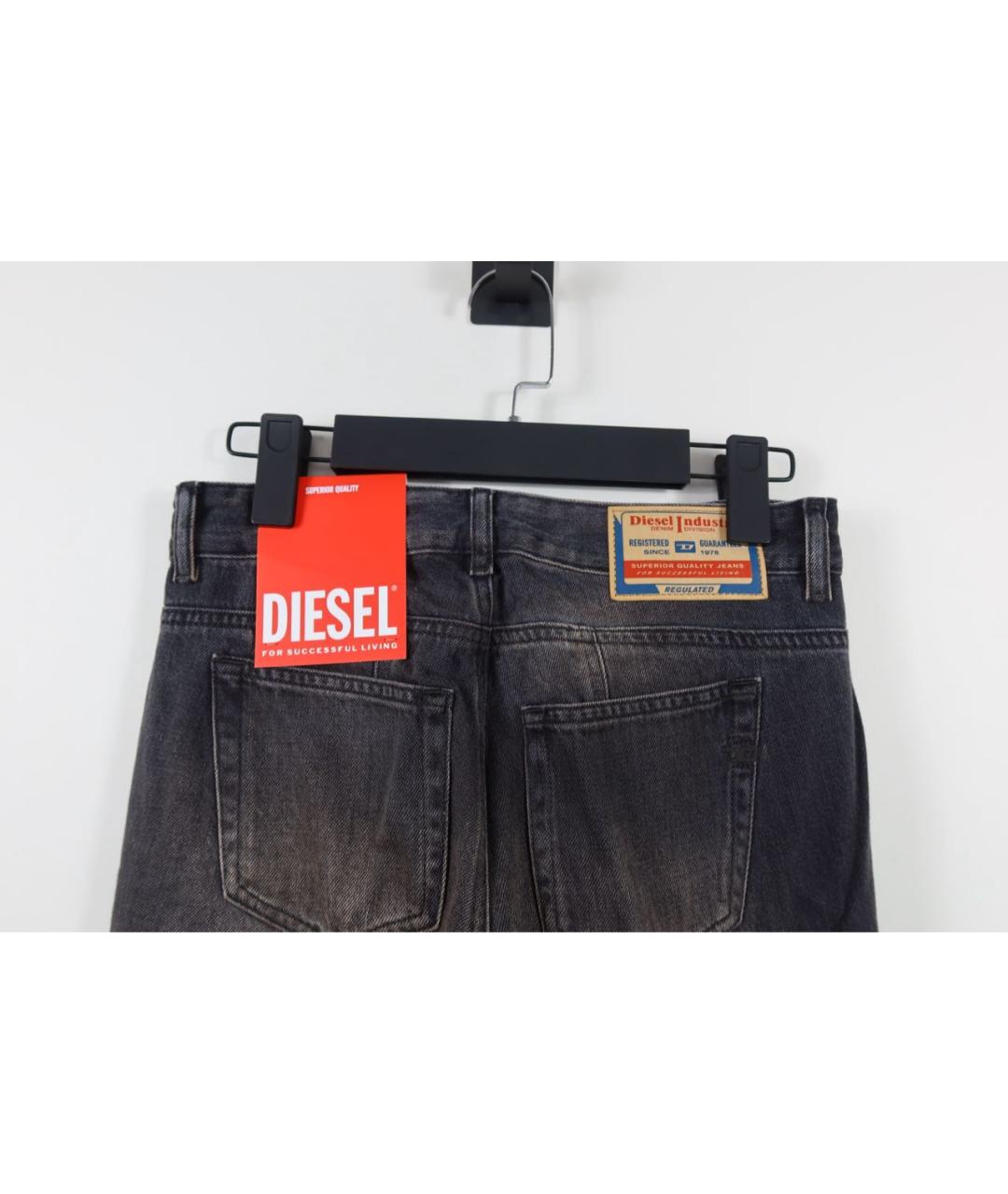 DIESEL Коричневые хлопковые джинсы клеш, фото 5