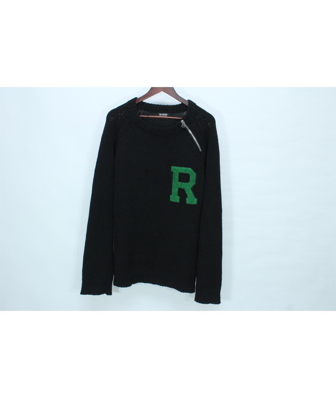 RAF SIMONS Черный шерстяной джемпер / свитер, фото 3