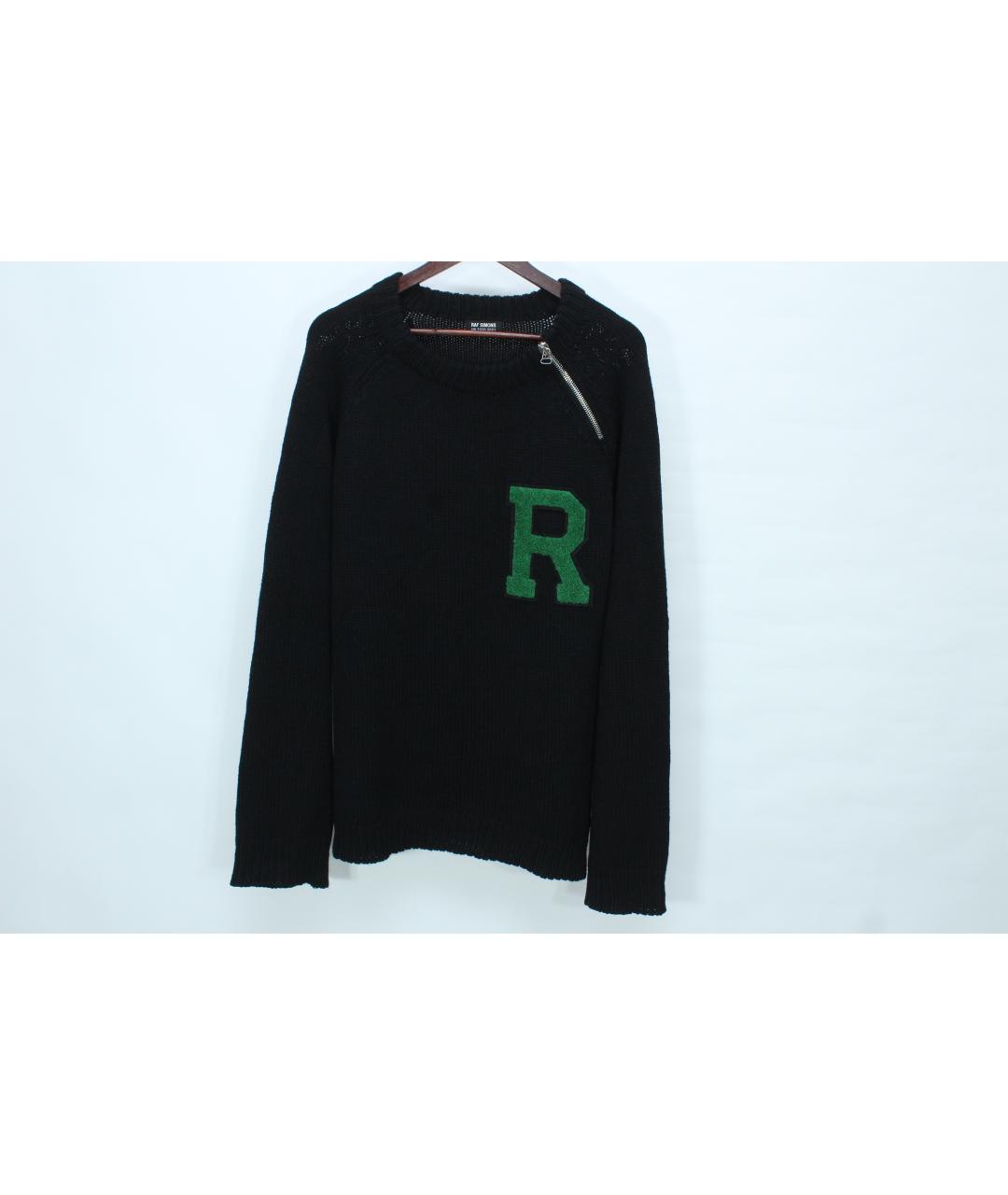 RAF SIMONS Черный шерстяной джемпер / свитер, фото 10