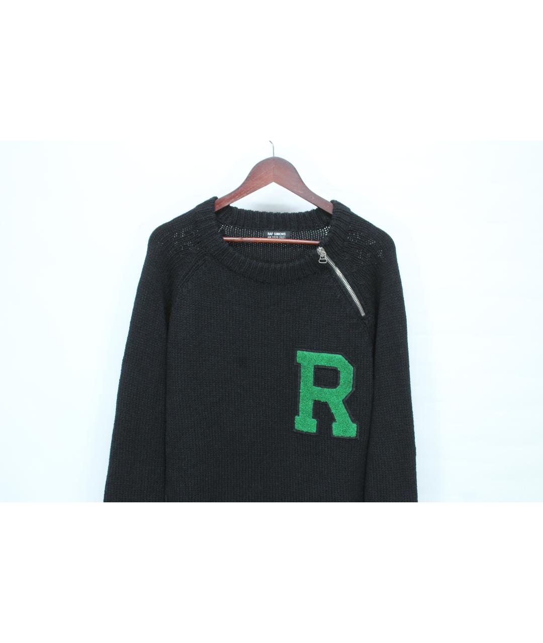 RAF SIMONS Черный шерстяной джемпер / свитер, фото 2