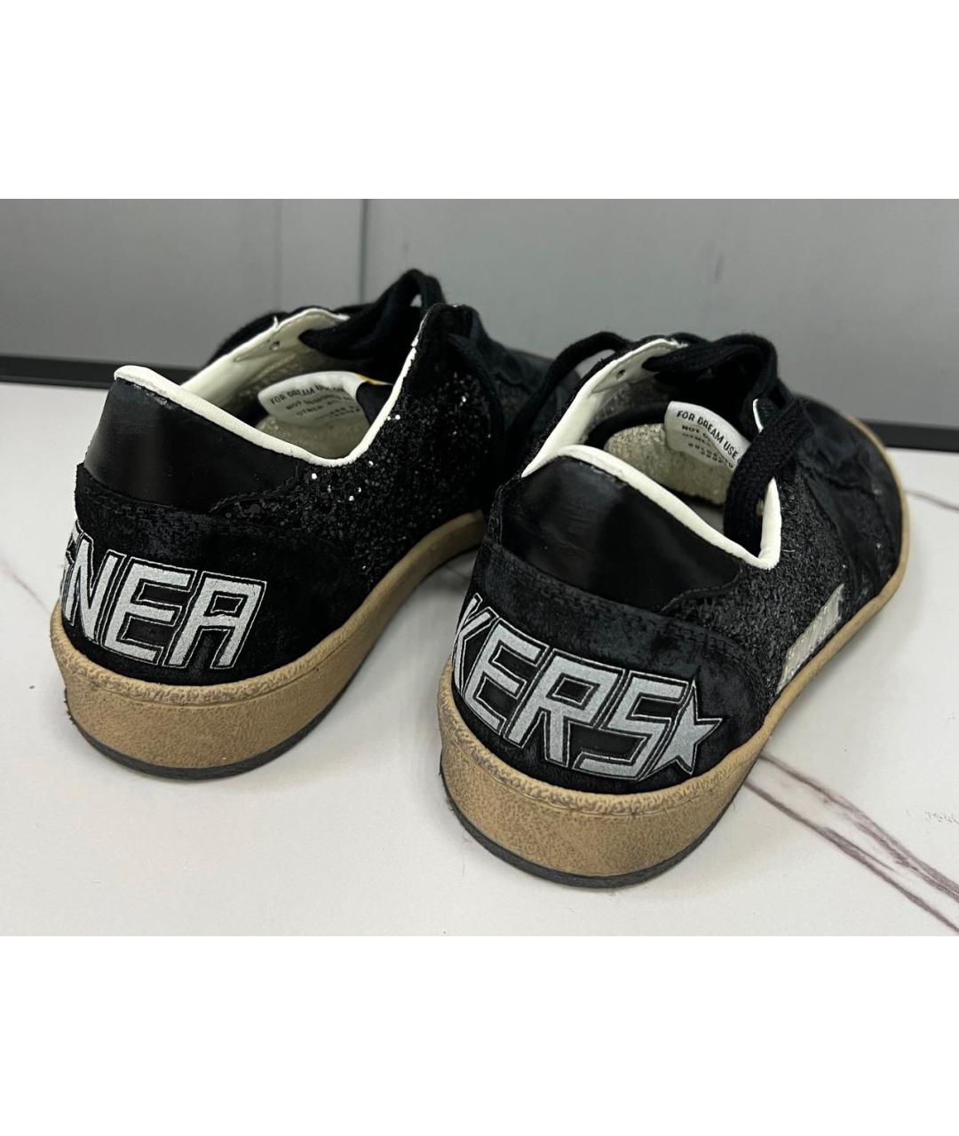 GOLDEN GOOSE DELUXE BRAND Черные замшевые кеды, фото 4
