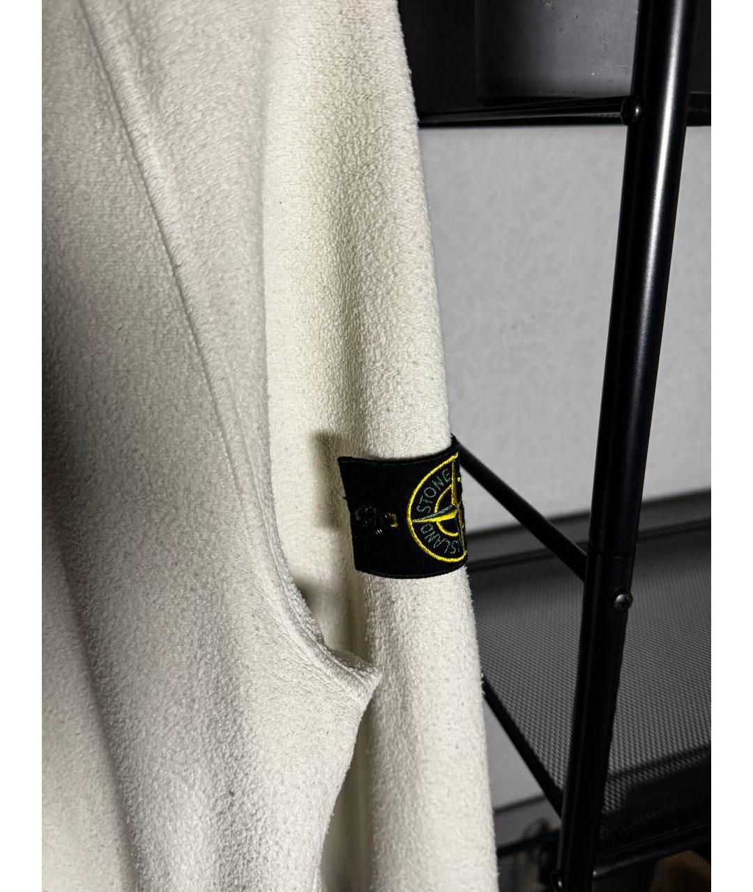 STONE ISLAND Бежевый хлопковый джемпер / свитер, фото 3