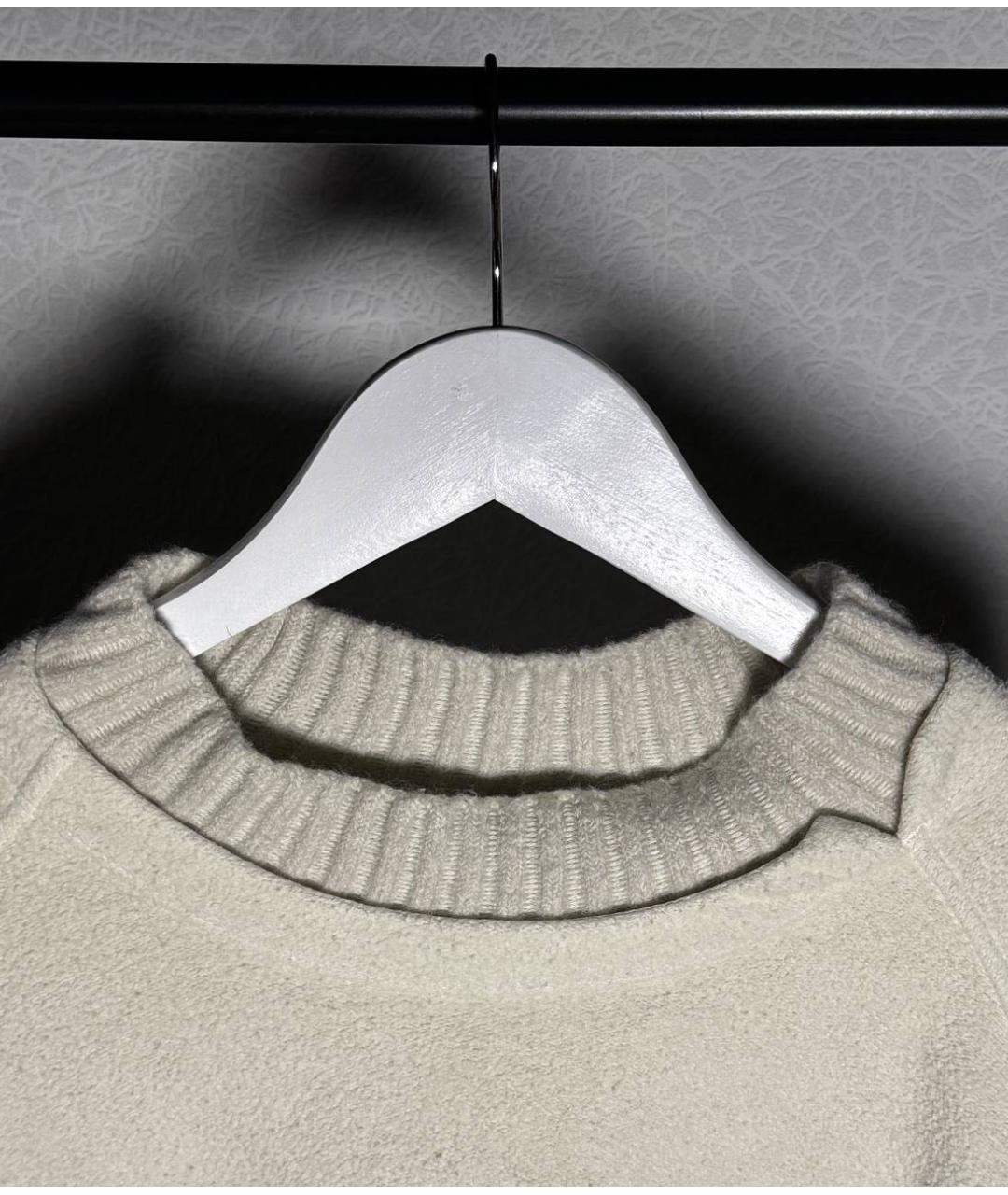 STONE ISLAND Бежевый хлопковый джемпер / свитер, фото 2