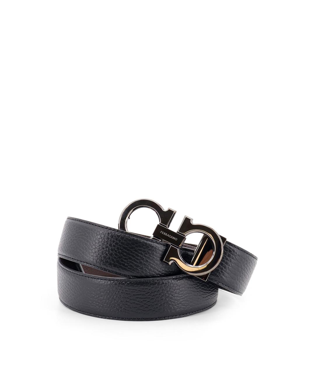 FERRAGAMO Черный ремень, фото 3