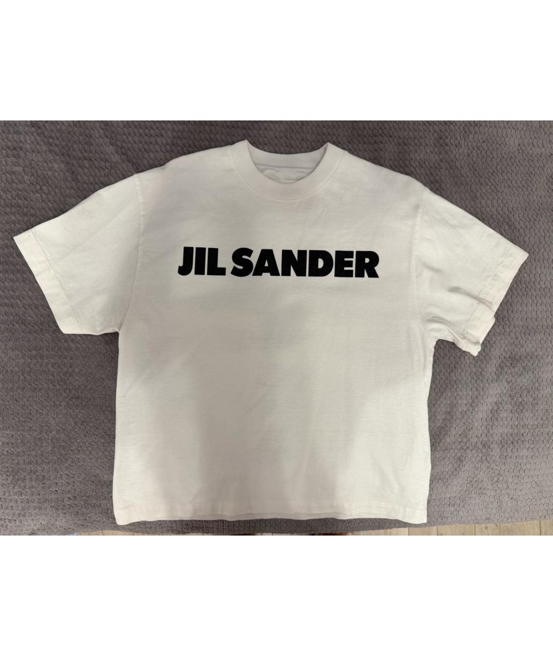 JIL SANDER Белая хлопковая футболка, фото 6