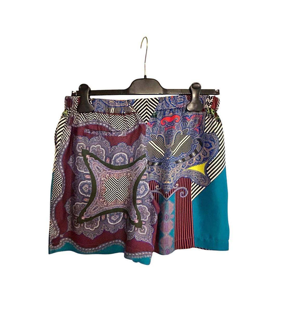 ETRO Мульти шелковые шорты, фото 3