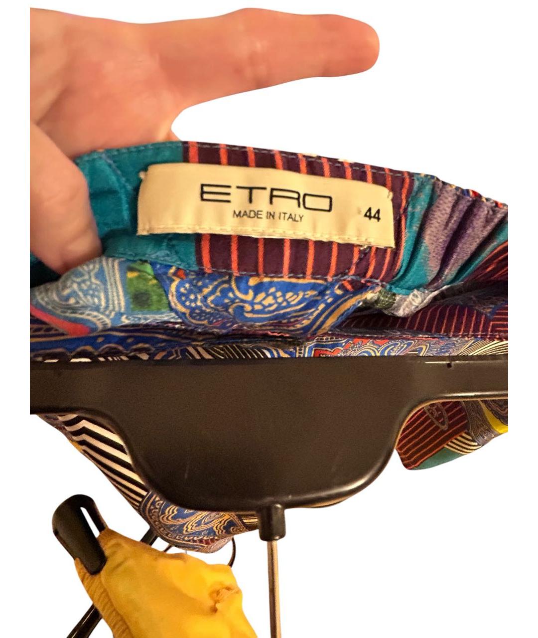 ETRO Мульти шелковые шорты, фото 6