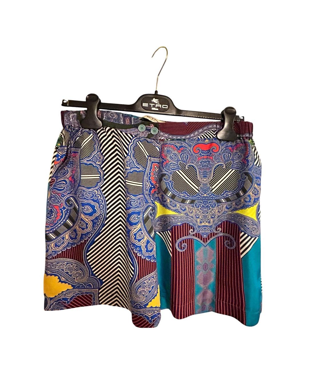 ETRO Мульти шелковые шорты, фото 7