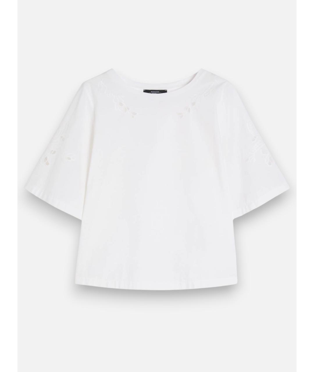 WEEKEND MAX MARA Белая хлопковая блузы, фото 1