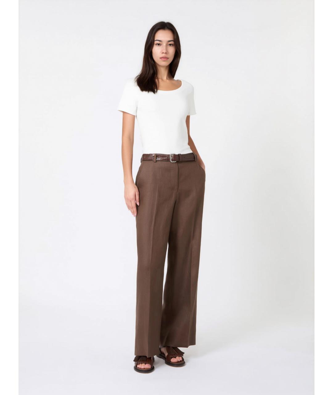 WEEKEND MAX MARA Белая хлопковая футболка, фото 2