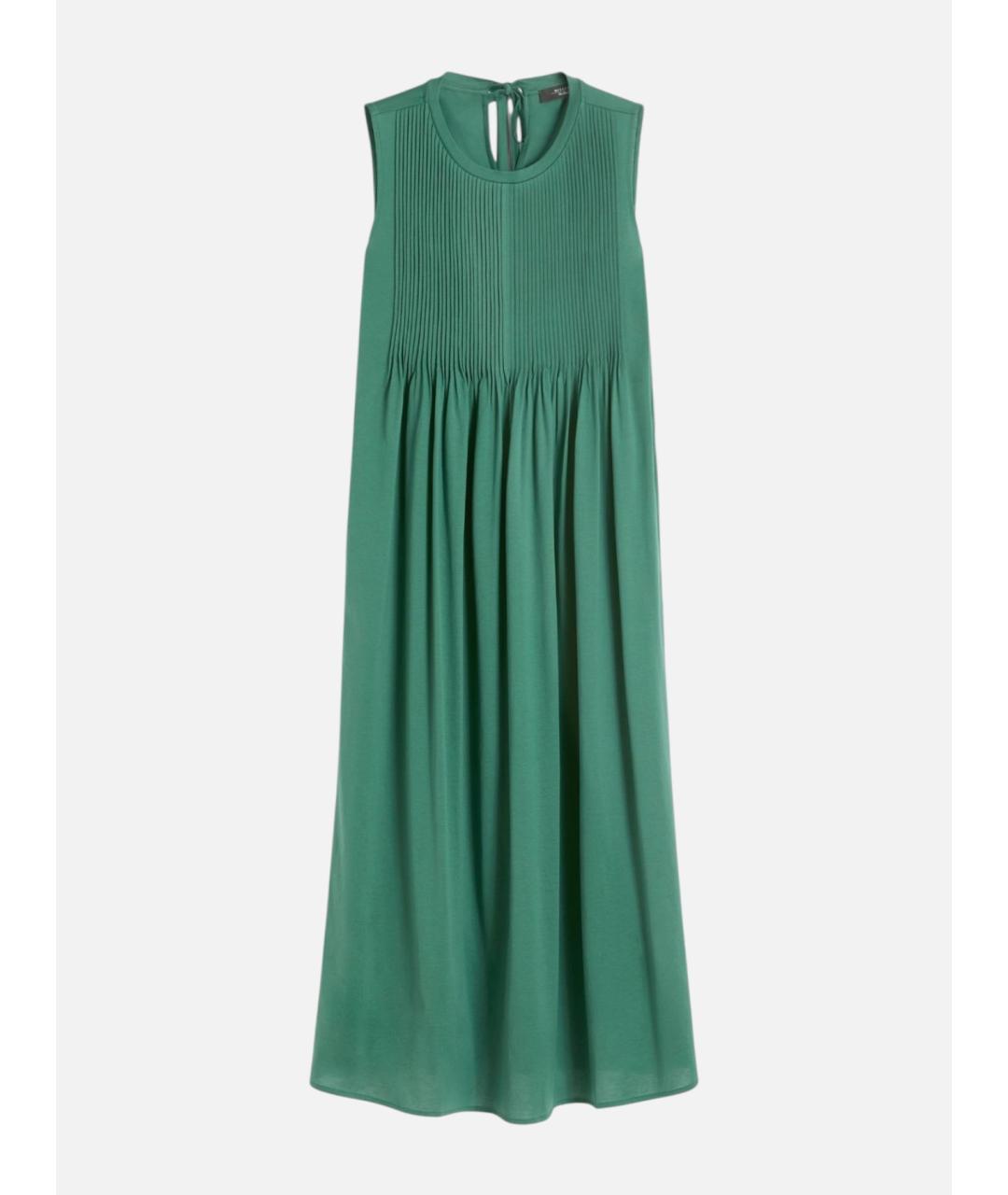 WEEKEND MAX MARA Зеленое хлопковое повседневное платье, фото 6
