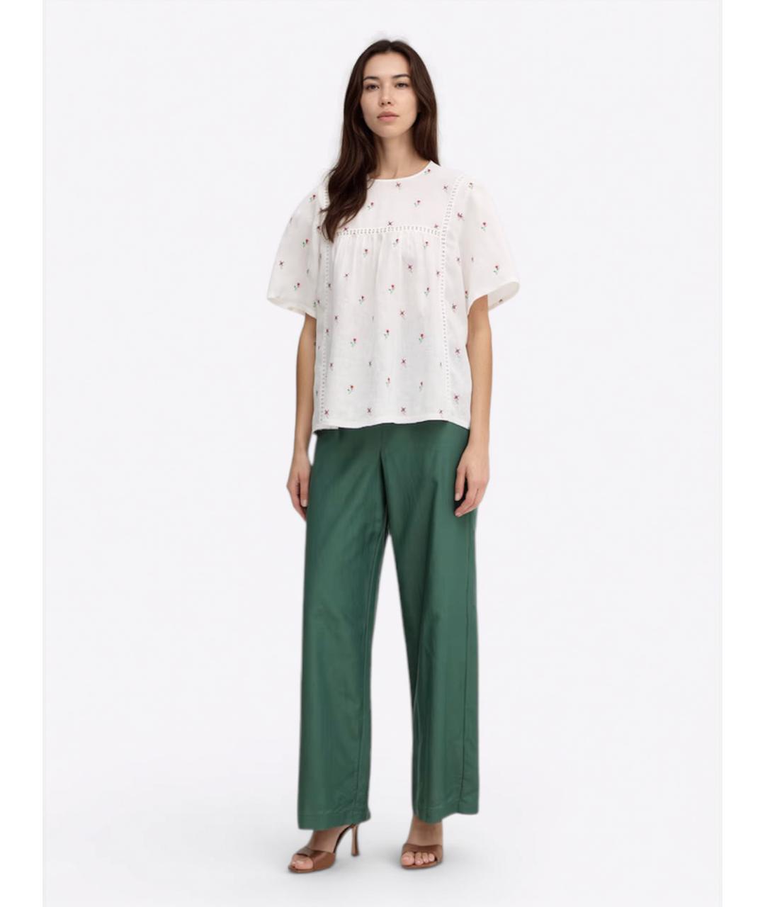 WEEKEND MAX MARA Белая льняная блузы, фото 1