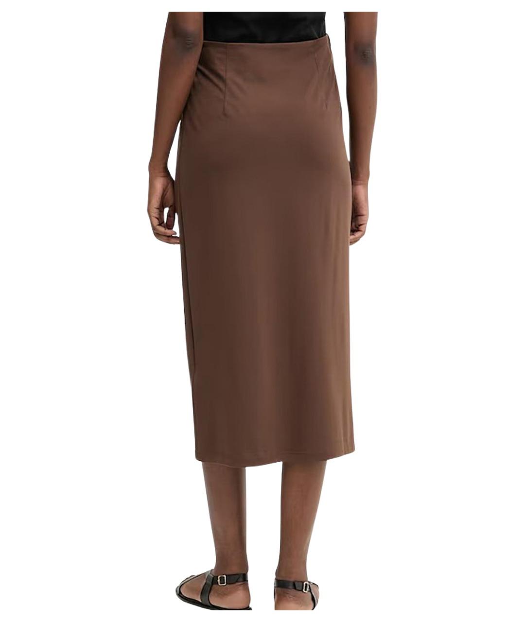 WEEKEND MAX MARA Коричневая юбка миди, фото 2