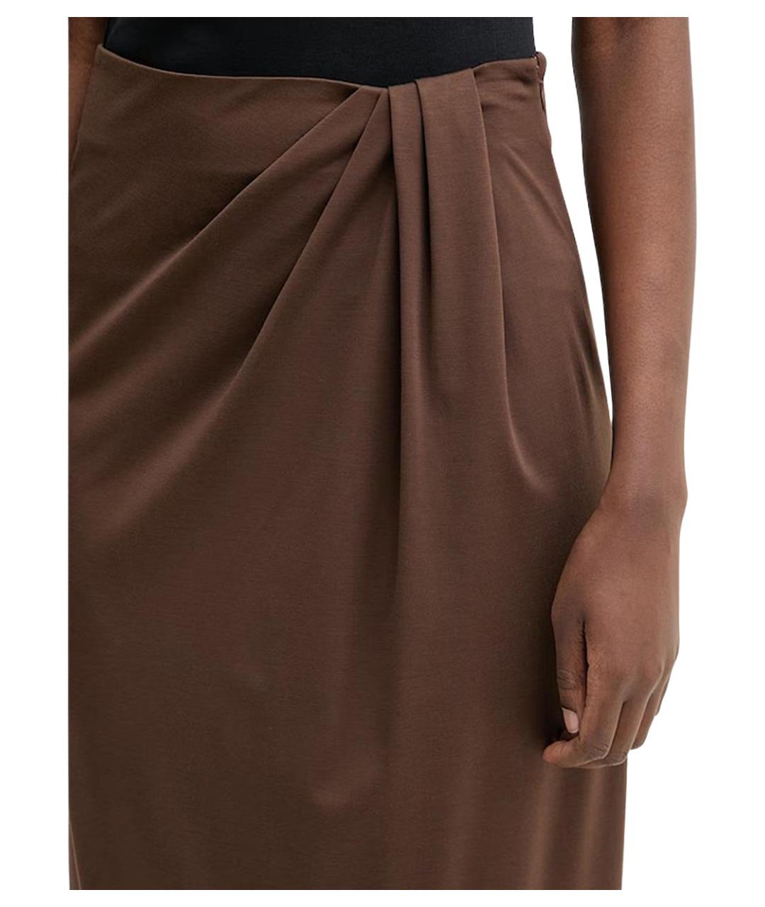 WEEKEND MAX MARA Коричневая юбка миди, фото 3