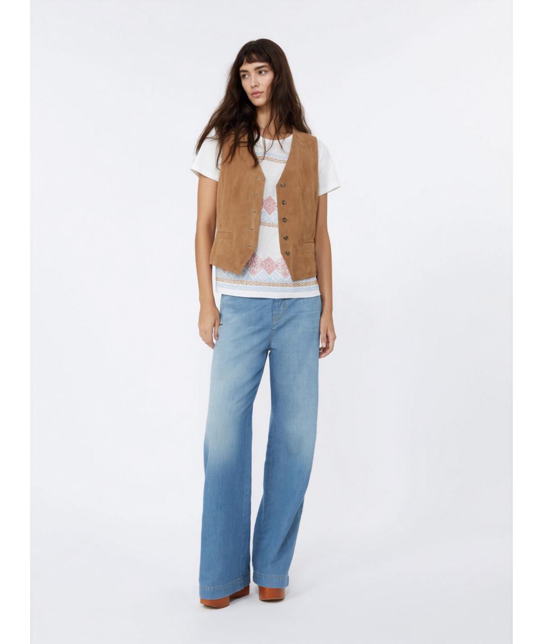 WEEKEND MAX MARA Мульти хлопковая футболка, фото 2
