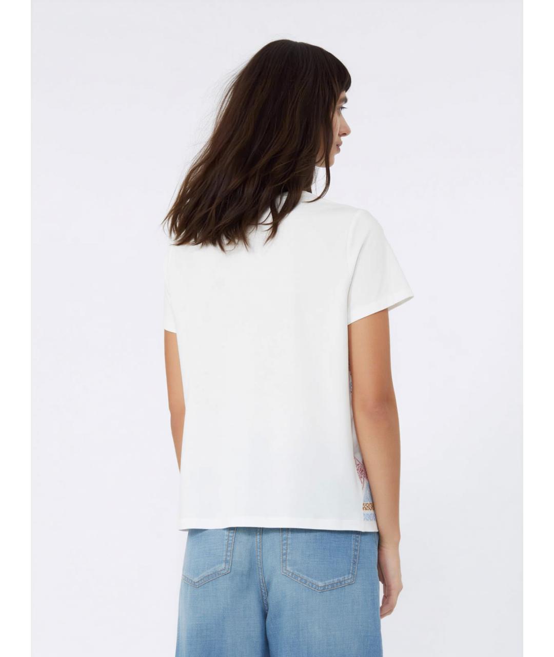 WEEKEND MAX MARA Мульти хлопковая футболка, фото 4