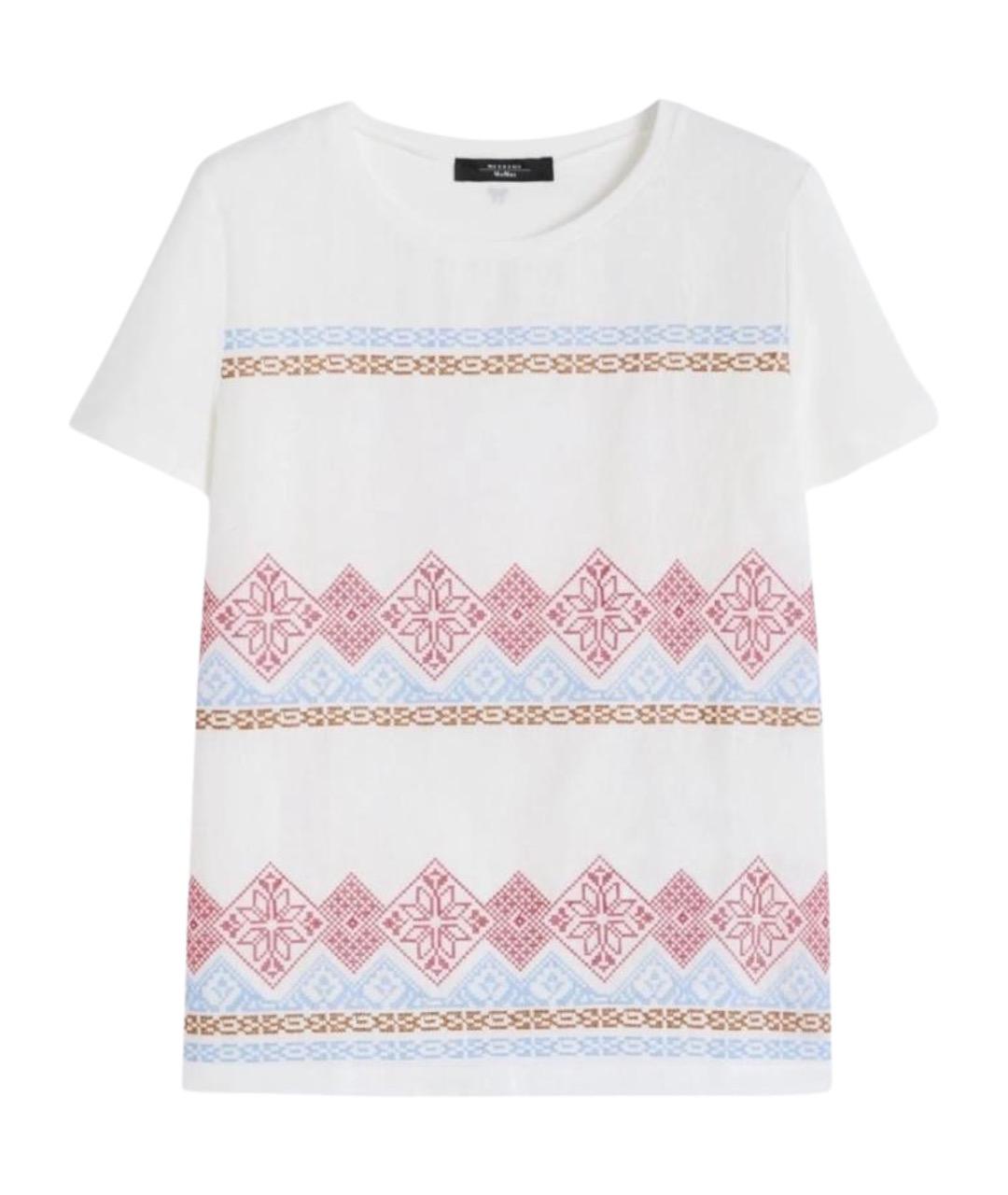 WEEKEND MAX MARA Мульти хлопковая футболка, фото 1