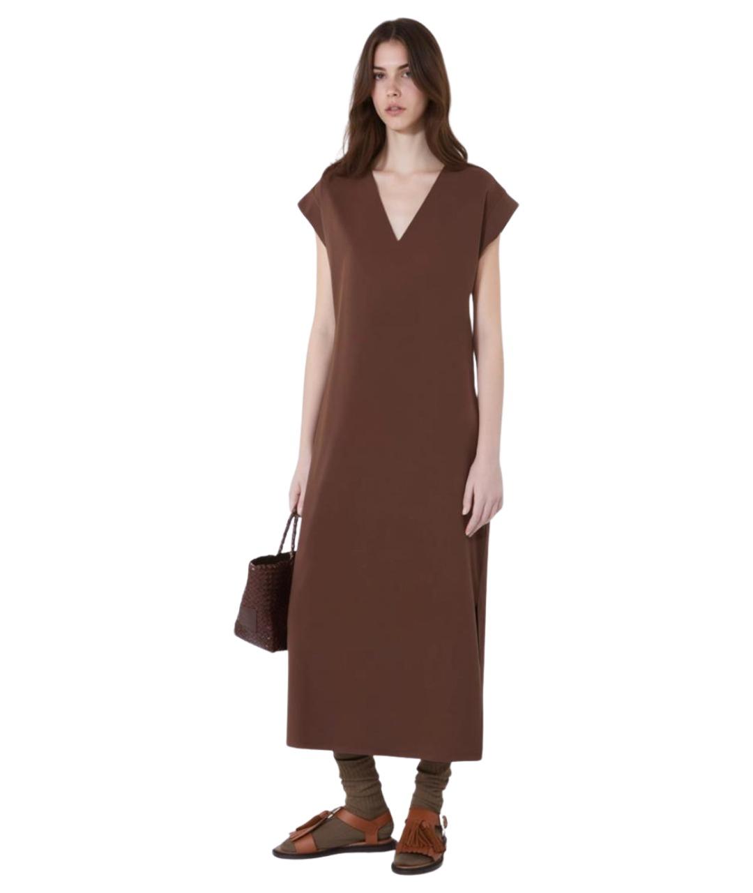 WEEKEND MAX MARA Коричневое повседневное платье, фото 2