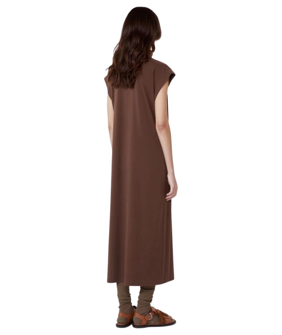 WEEKEND MAX MARA Коричневое повседневное платье, фото 3