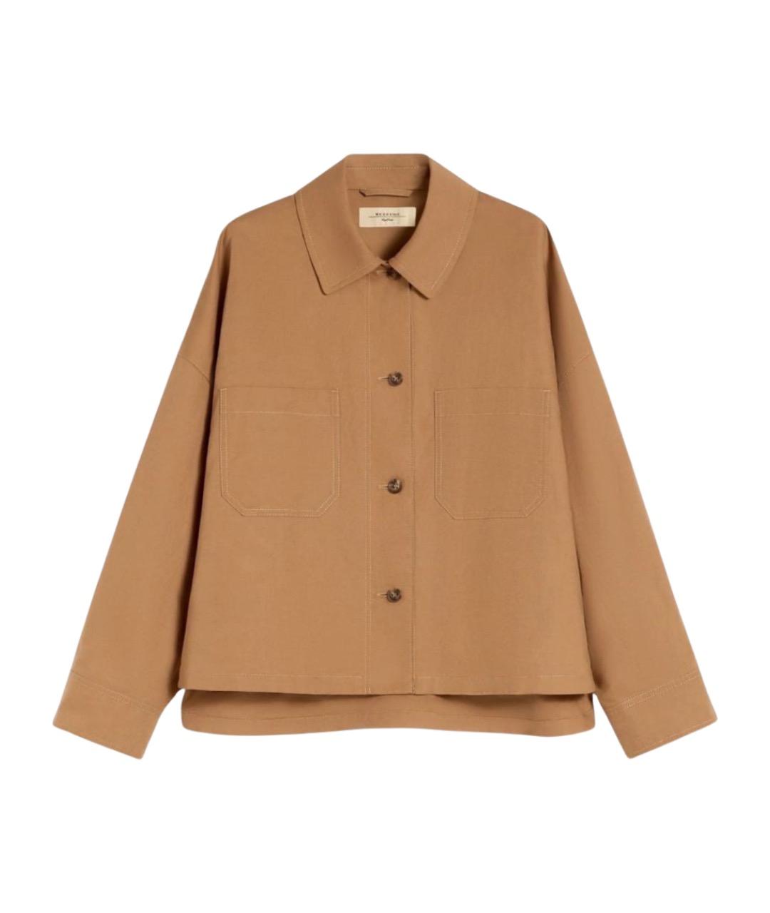 WEEKEND MAX MARA Бежевая хлопковая куртка, фото 1