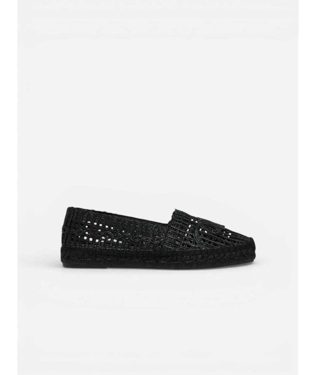 WEEKEND MAX MARA Черные синтетические эспадрильи, фото 5