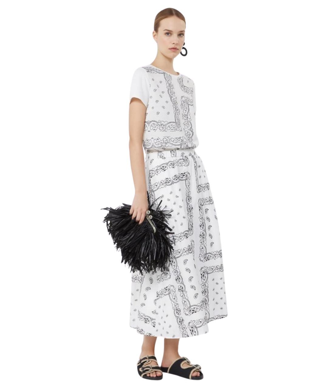WEEKEND MAX MARA Белая льняная блузы, фото 2