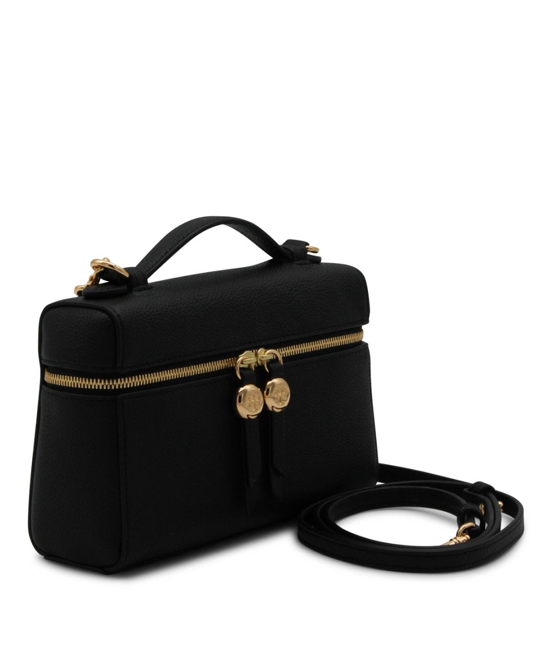 TORY BURCH Черная кожаная сумка с короткими ручками, фото 2